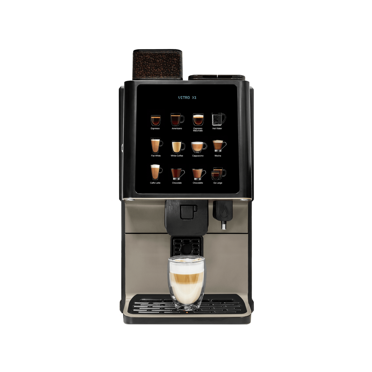 Coffetek Vitro X1 MIA Double Bean with Smart Milk Fridge - Bean to Cup Coffee Machine by Coffetek – Pro Coffee Machine