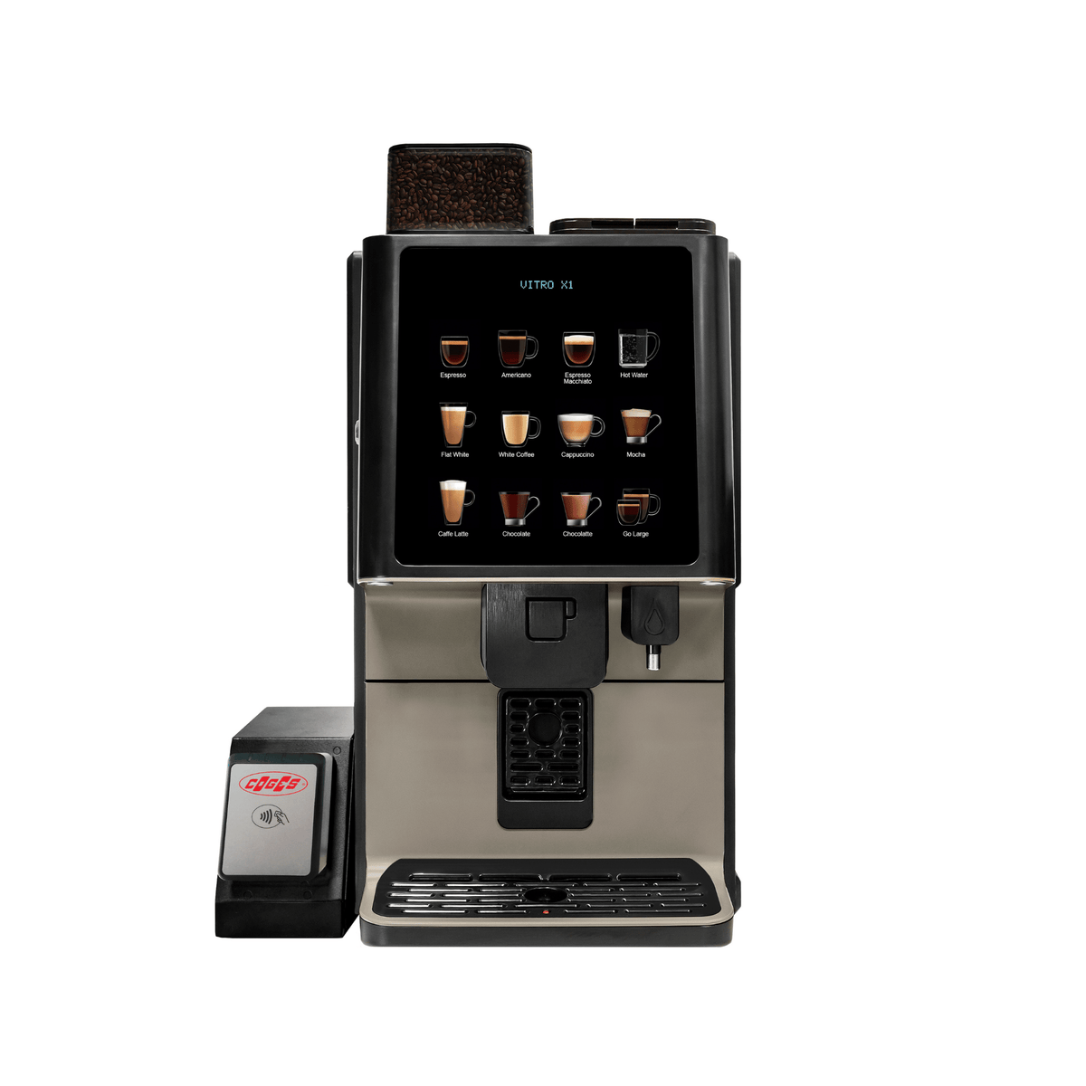 Coffetek Vitro X1 MIA Double Bean with Smart Milk Fridge - Bean to Cup Coffee Machine by Coffetek – Pro Coffee Machine