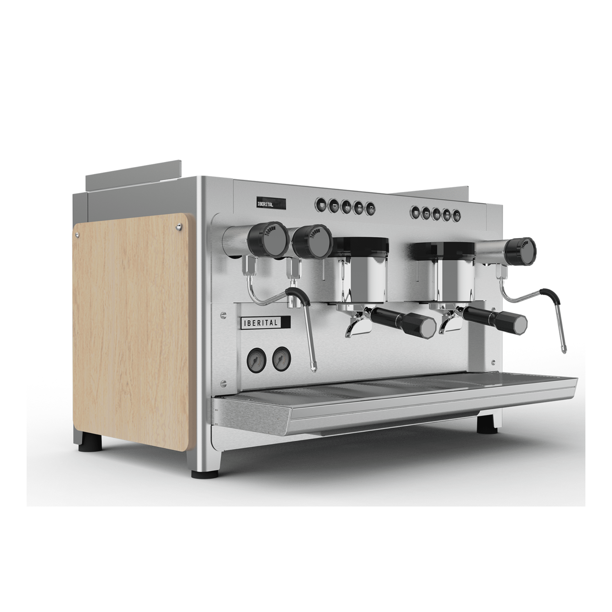 Iberital Tandem with Display 2 Group Commercial Espresso Machine by Iberital – Pro Coffee Machine
