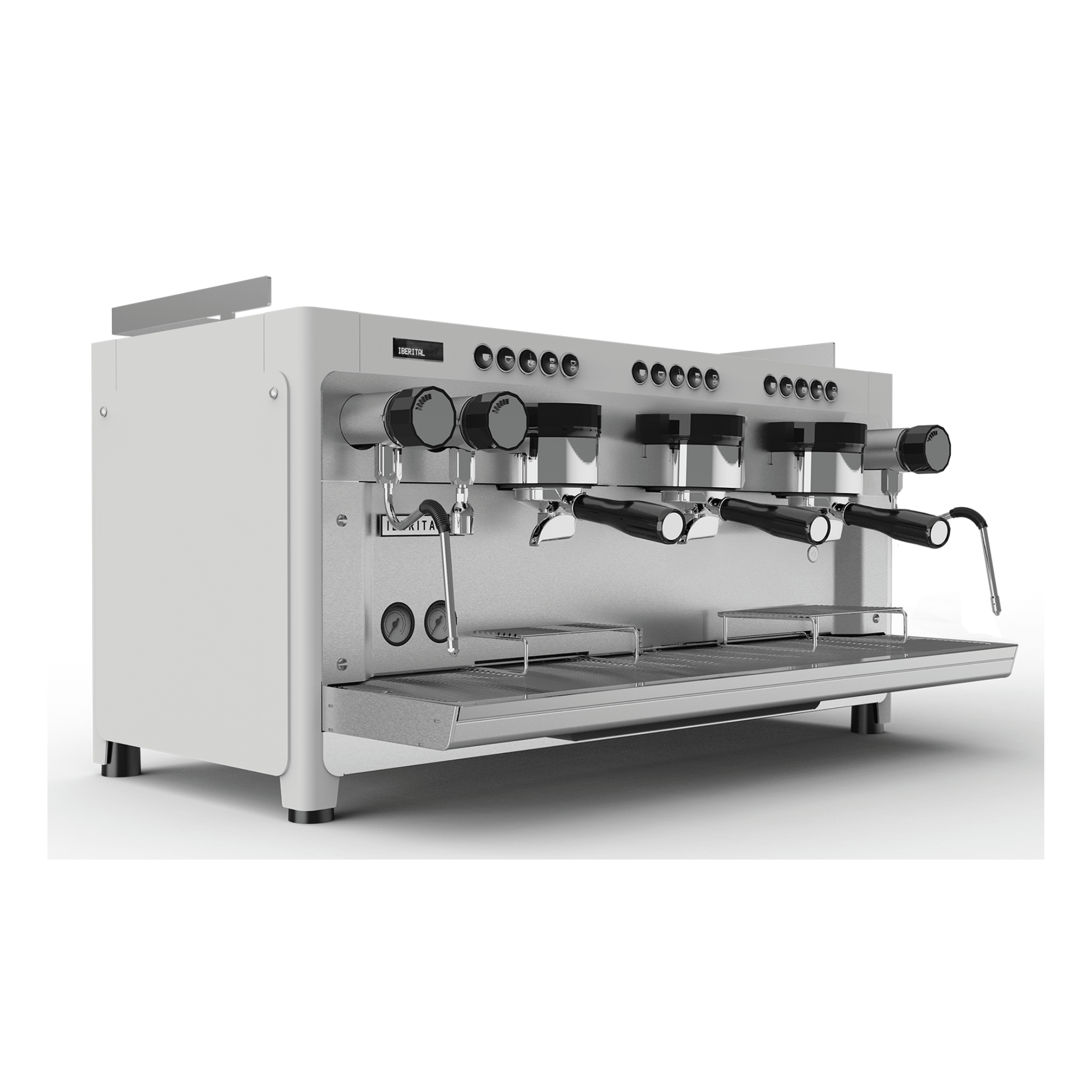 Iberital Tandem with Display 3 Group Commercial Espresso Machine by Iberital – Pro Coffee Machine