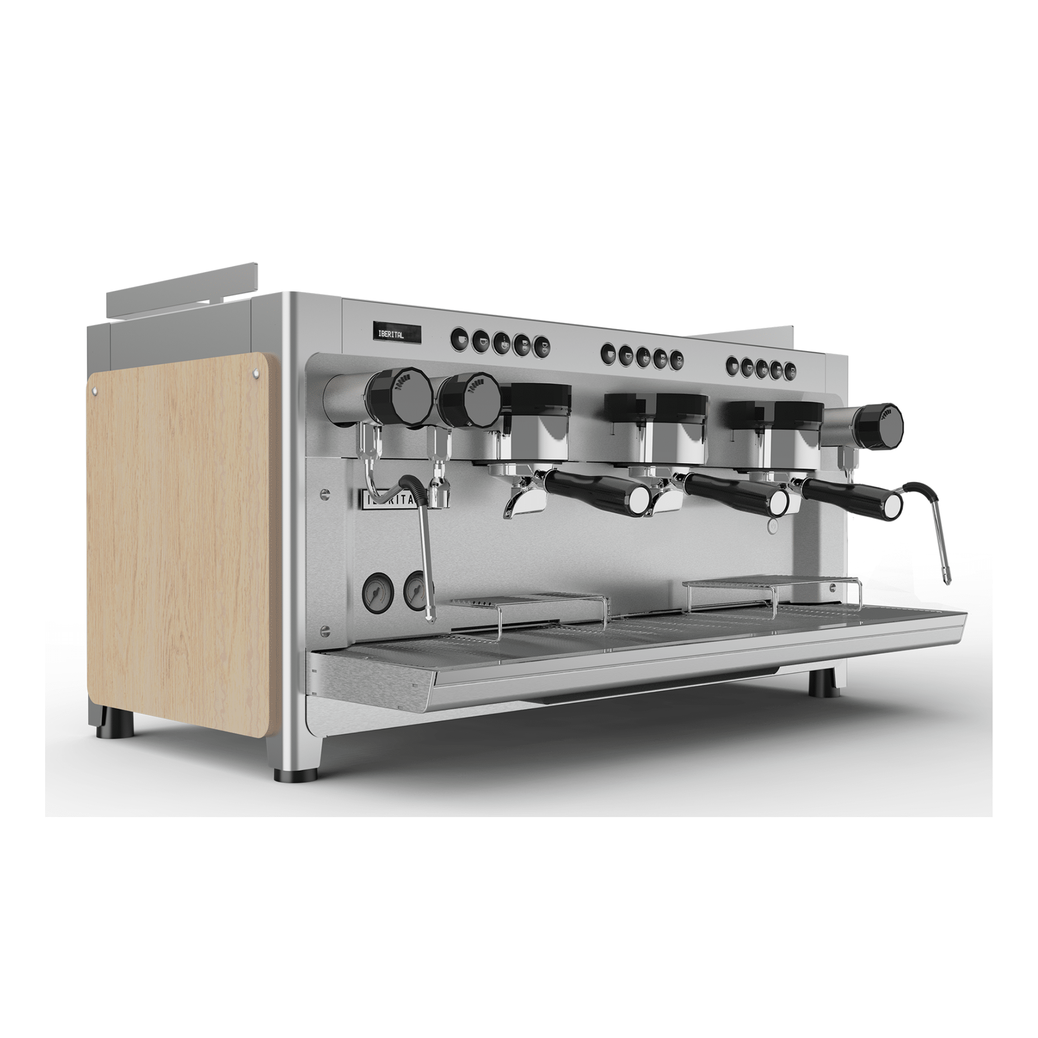 Iberital Tandem with Display 3 Group Commercial Espresso Machine by Iberital – Pro Coffee Machine