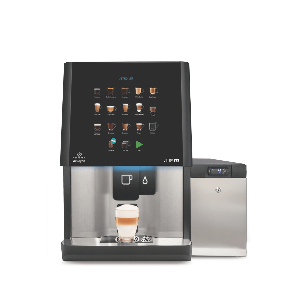 Coffetek Vitro S5 Espresso MIA with Smart Milk Fridge - Bean to Cup Coffee Machine by Coffetek – Pro Coffee Machine
