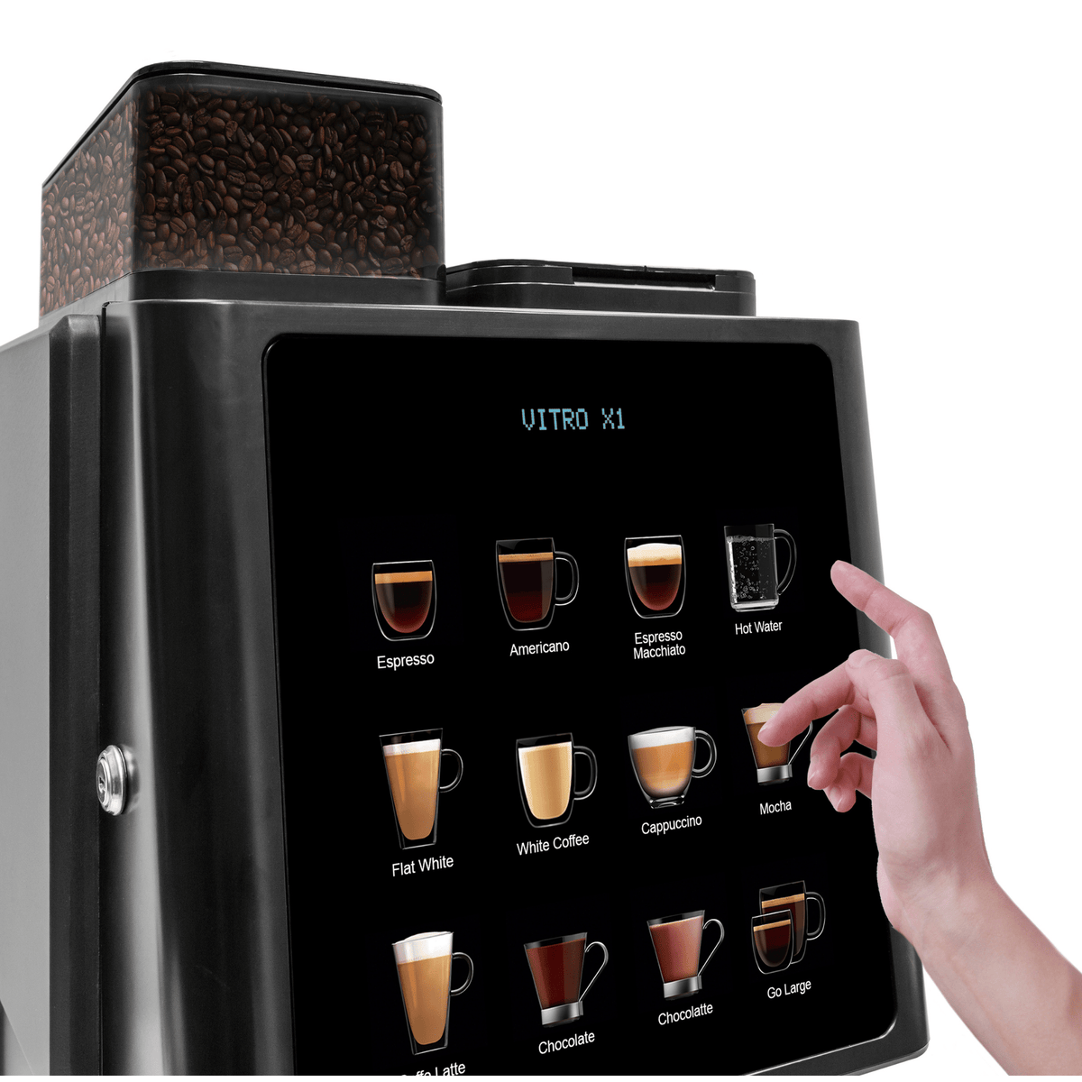 Coffetek Vitro X1 MIA Double Bean with Smart Milk Fridge - Bean to Cup Coffee Machine by Coffetek – Pro Coffee Machine
